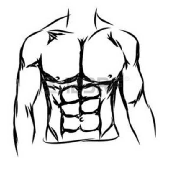 Нарисовать накачанного человека