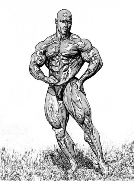 Сильный мужчина вектор