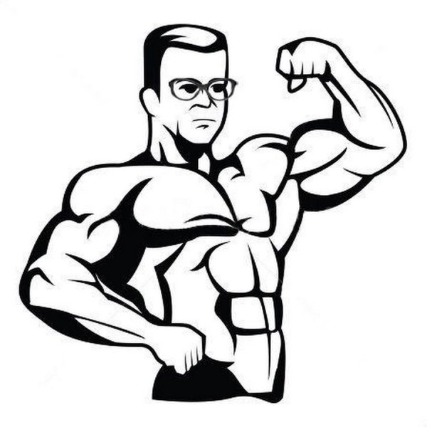 Бодибилдинг рисунки карандашом