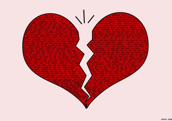 Нарисовать разбитое сердце