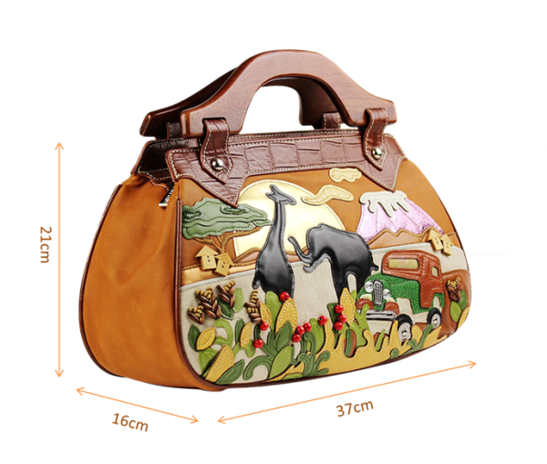 Сумка с деревянным дном