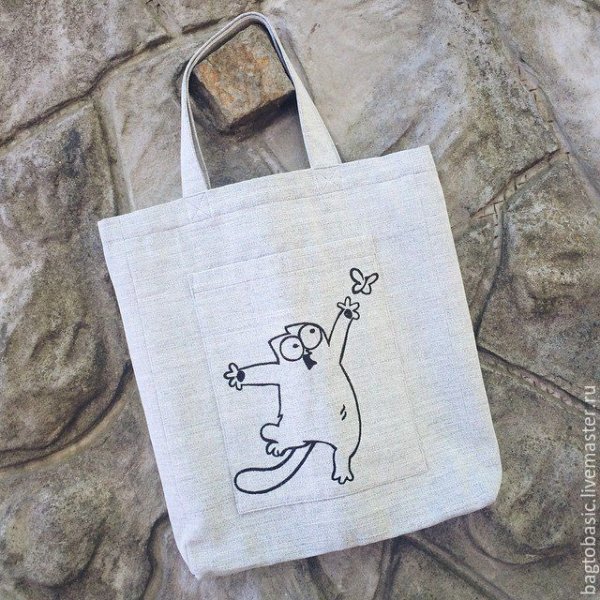 Надписи для текстильных сумок