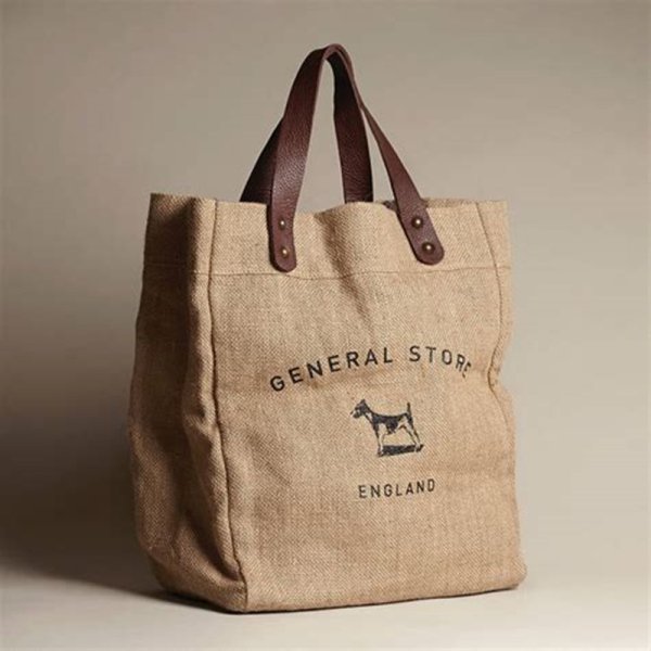 Сумка с ручками из Мешковины