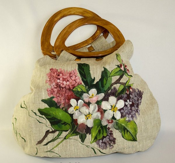 Декупаж текстильной сумки