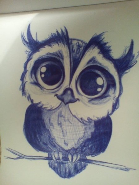 С ручкой Сова