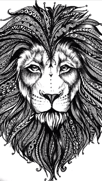 Стилизованная голова Льва