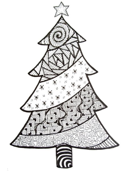 Елка Зентангл