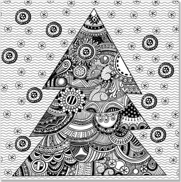 Елка Зентангл