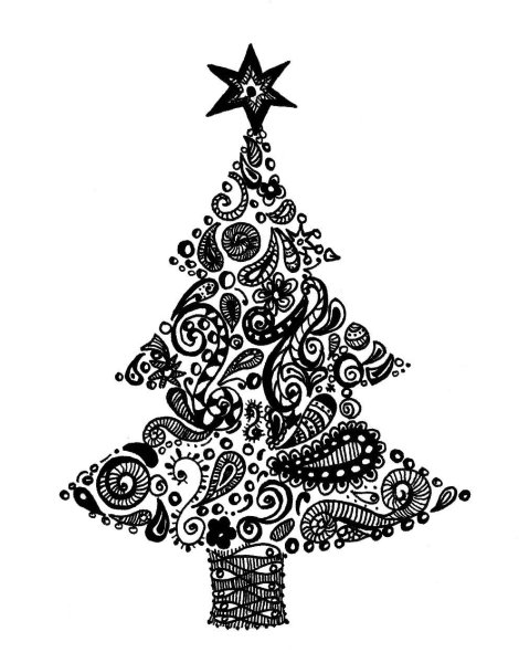 Елка Зентангл