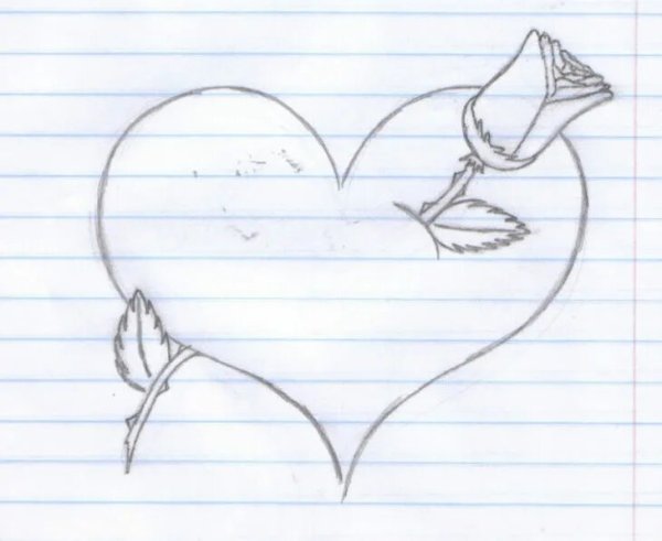 Рисунки на листе легкие