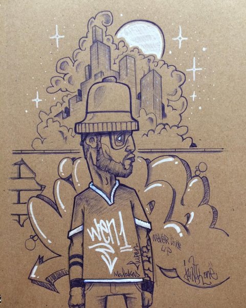 Старая школа граффити скетчи