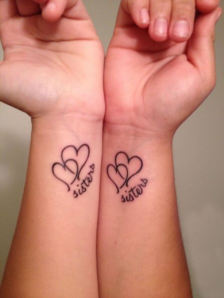 Парные тату на запястье