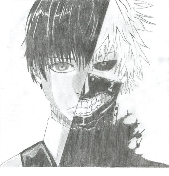 Канеки Кен фломастером