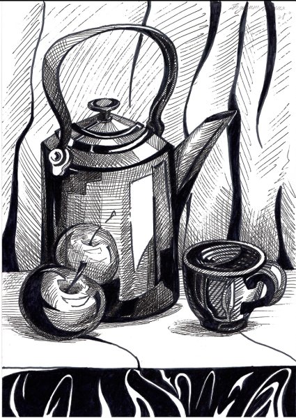 Натюрморт в графике