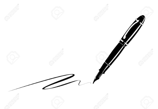 Рука пишет ручкой