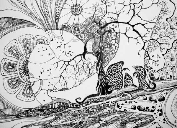 Зентангл горы