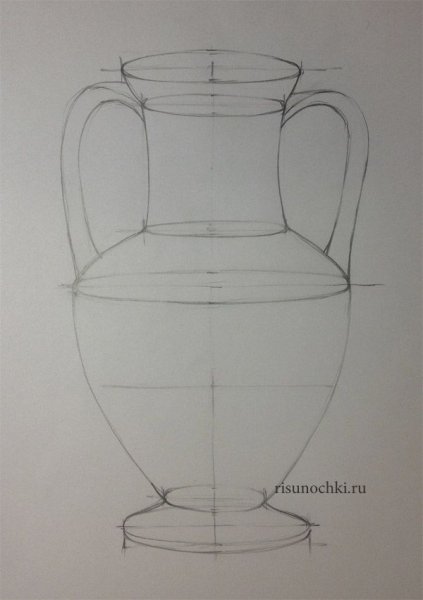 Кувшин рисунок карандашом