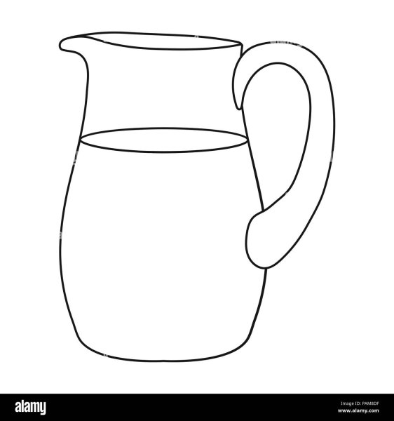 Кувшин трафарет для рисования