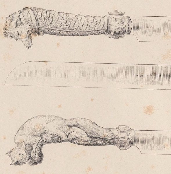 Эскизы для резьбы на рукоятках ножей