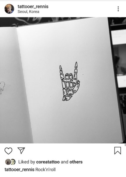 Тату Чонгука эскиз