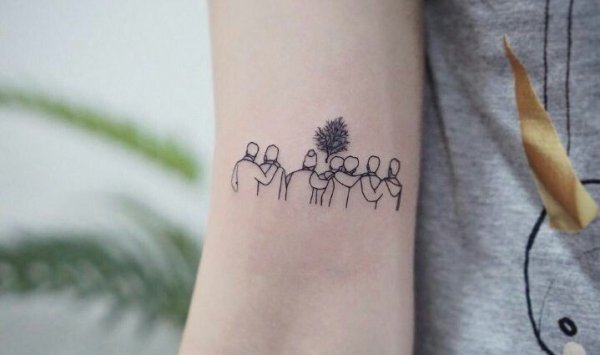 Узоры БТС тату