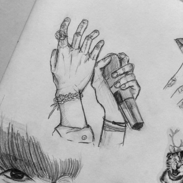 Рисунки рук карандашом для срисовки