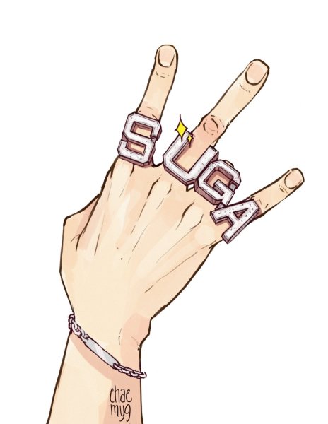 Руки БТС карандашом