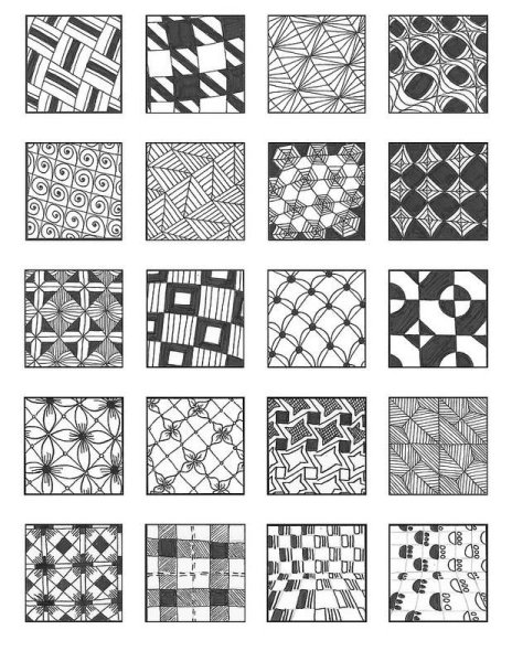 Графические композиции в квадратах