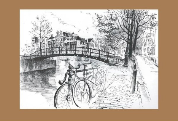 Улицы картины ручкой