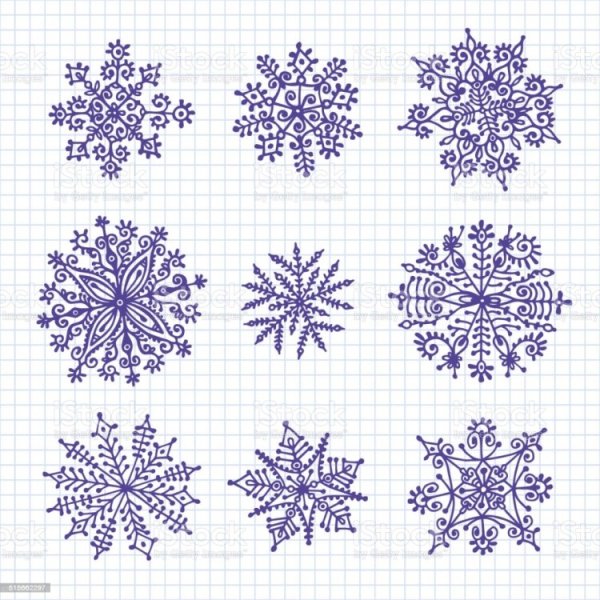 Ручка для рисования снежинки