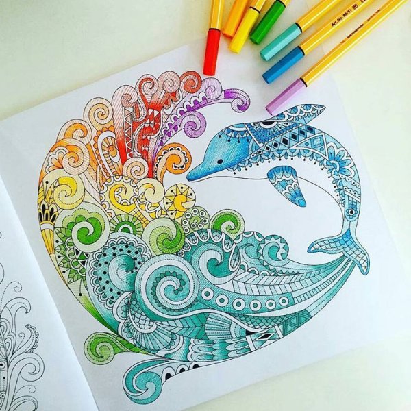 Дудл и Зентангл мандалы