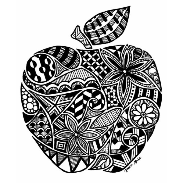 Сложная раскраска психоделическая