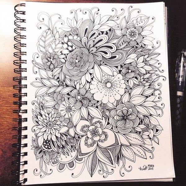 Арт гелевой ручкой