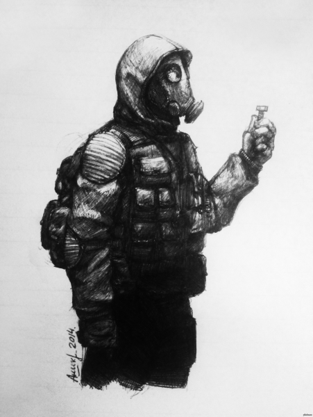 МОНОЛИТОВЕЦ сталкер карандашом.