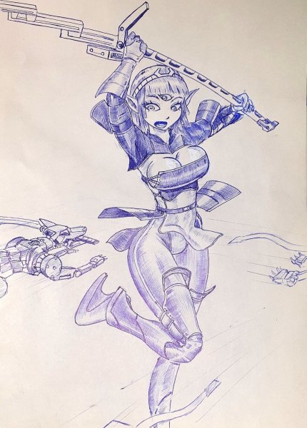 Сталкер рисунок ручкой