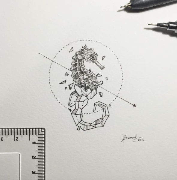 Kerby Rosanes геометрические животные тату