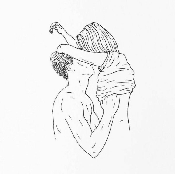 Рисунки для срисовки парочки