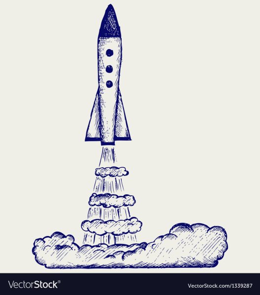 Старт ракета карандаши