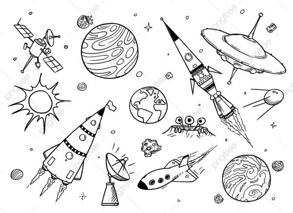Космический корабль рисунок