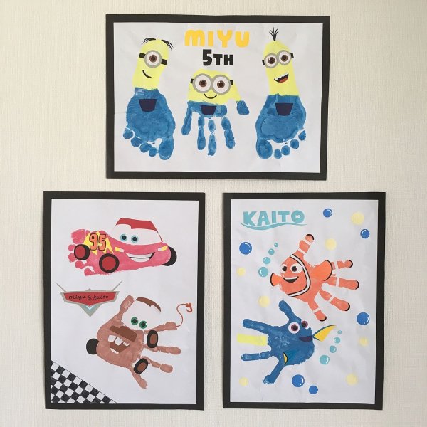 Открытка из отпечатков ладошек