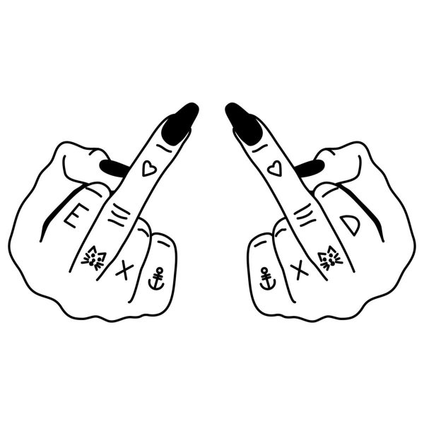 Эскизы на пальцы