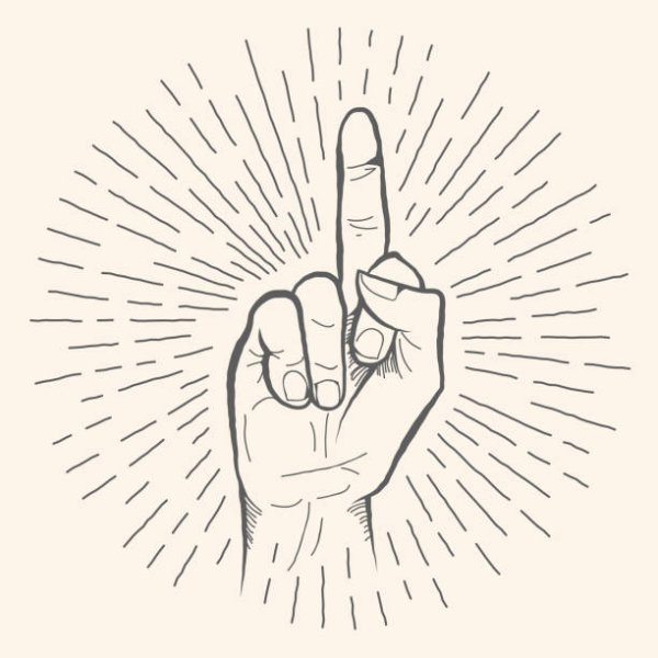 Фак жест рукой рисунок