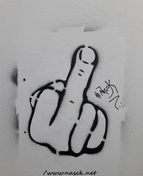 Средний палец эскиз