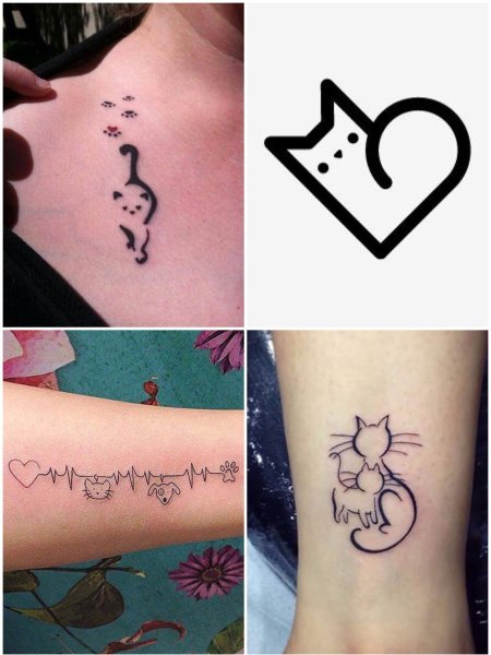 Тату для девушек легкие