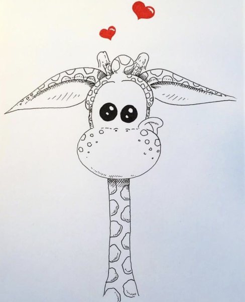 Наброски жирафа