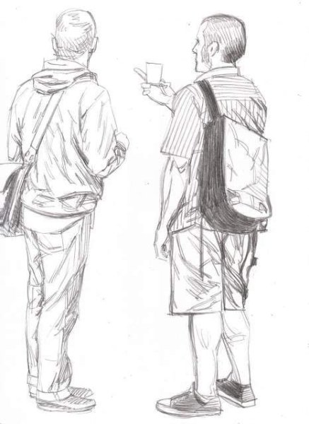 Скетчи людей