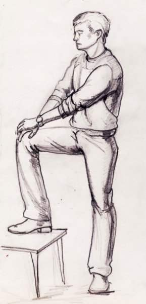 Наброски фигуры Николай ли