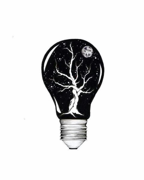 Лампочка набросок