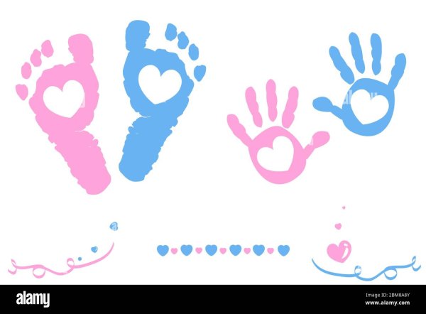 Следы мальчика и девочки