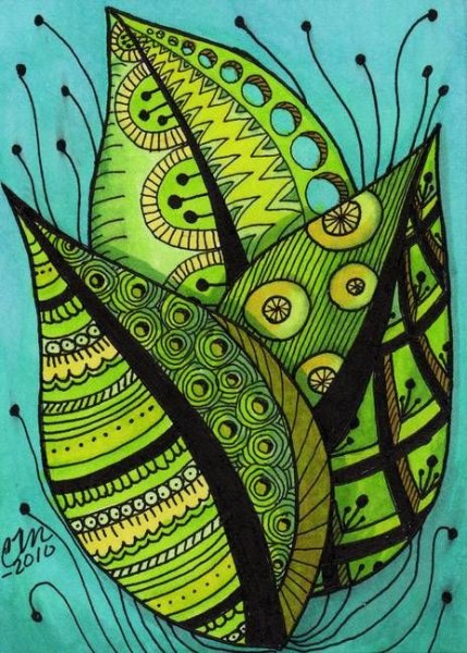 Рисование цветными гелевыми ручками